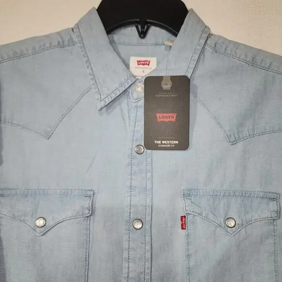 Levi's the western button down shirt men's small - Picture 2 of 7